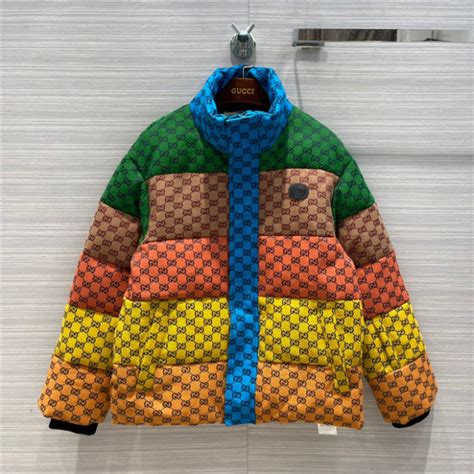 gucci multicolour jacket|Gucci jacket without hoodie.